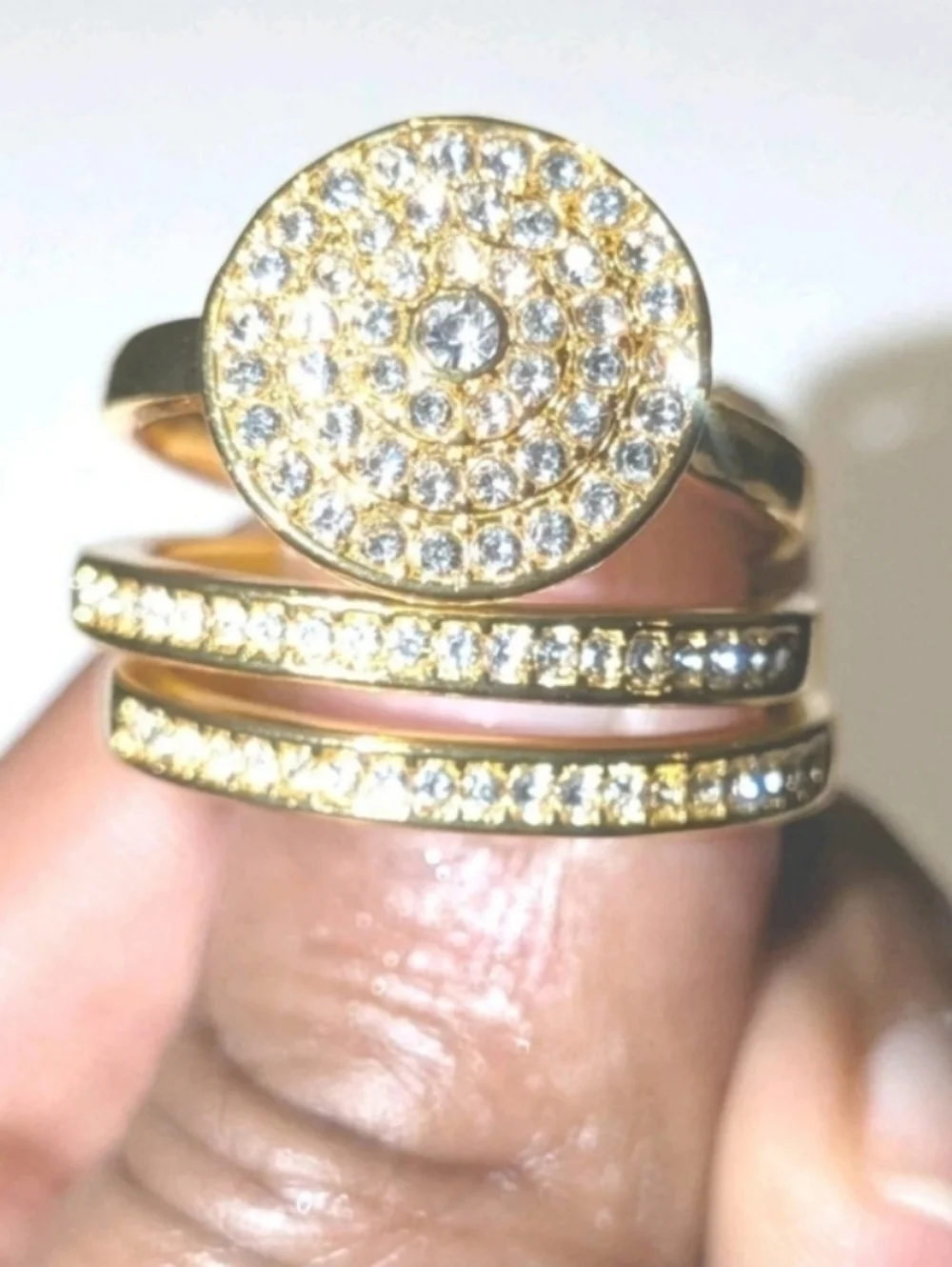 Womens 5ct Round Cut Lab Created Diamond Three Piece Wedding Ring Set Sz 10